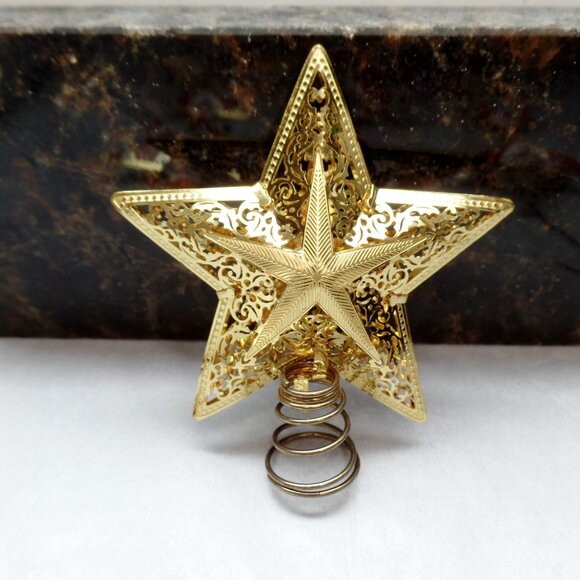 Metal Santa Star Tree Ornaments 13 PC - Picture 5 of 8